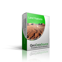 GeoDataSource&trade; World Land Features Database Basic Edition