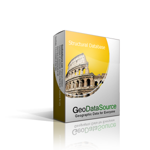 GeoDataSource&trade; World Structural Features Database Gold Edition